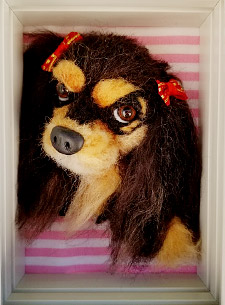 羊毛フェルトレリーフ アフター