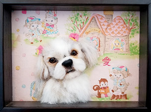 羊毛フェルトレリーフ アフター